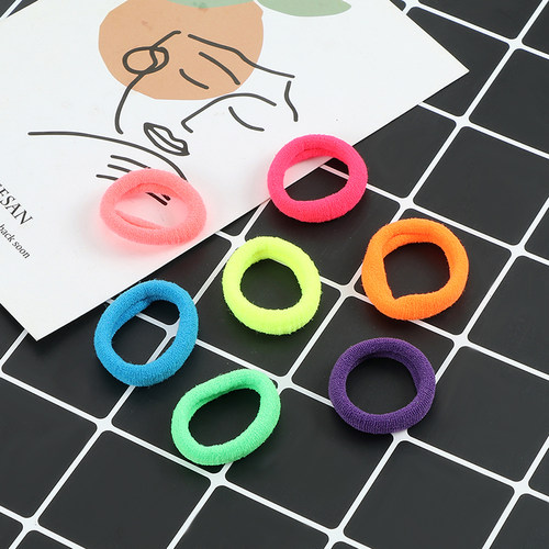 30/50/100pcs/Set Colorful Small Hair Bands Girls Cute High E
