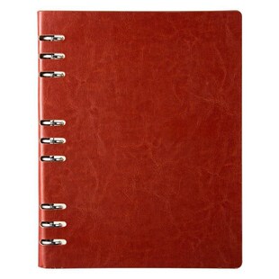A6 PU Leather Notebook Binder Folder Planner Personal Budget