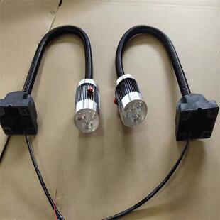机床长臂工作灯防油防水LED黑色鹅颈24V220V磁铁工业设备照明台灯