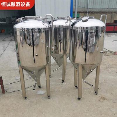 小型啤酒发酵罐精酿啤酒设备立式恒温制冷罐卧式鲜奶储运罐猪血罐