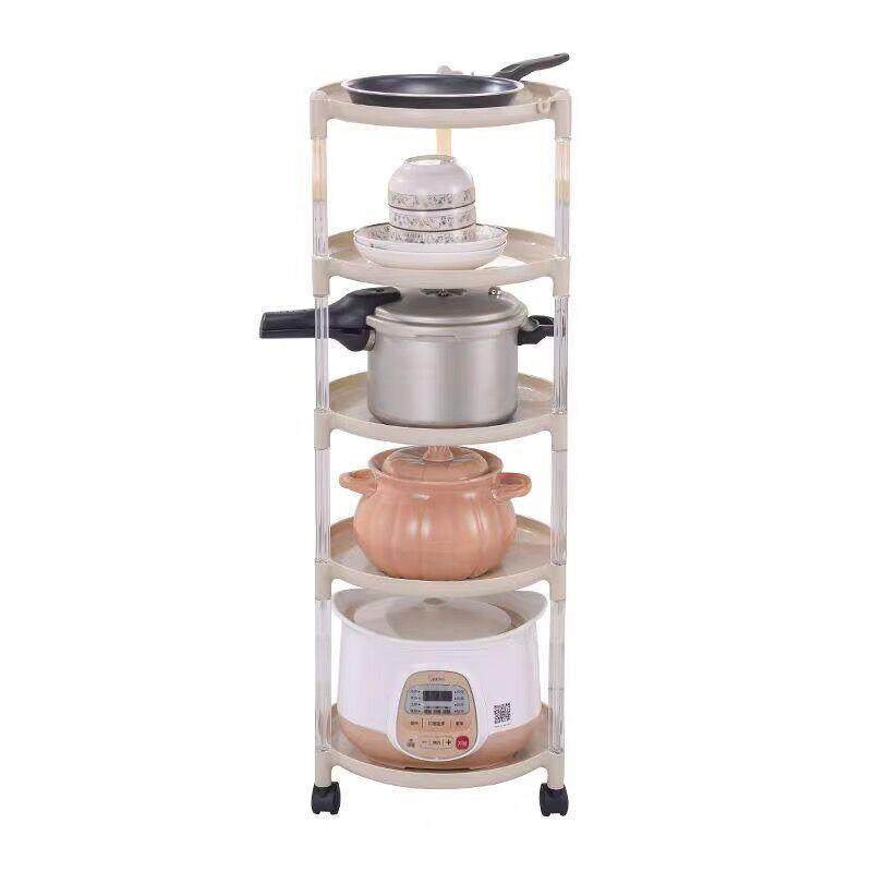 A6L多层落地锅收纳架子圆形放锅架厨房客厅置物架浴室转角储物整,收纳整理,书桌收纳置物架,淘宝优惠券,粉丝福利购,淘宝优惠卷