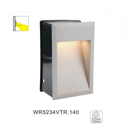 户外LED步道灯长方形防水过道走廊楼梯踏步台阶墙角感应地脚灯