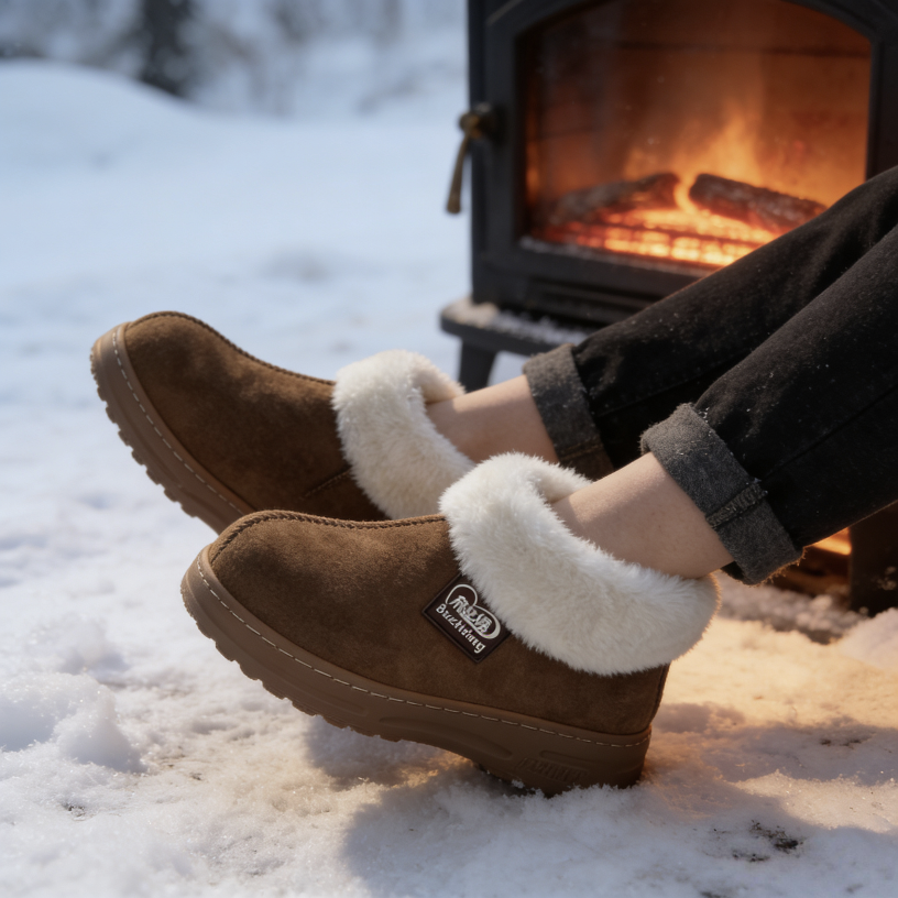 2025新款女厚底加绒保暖雪地靴