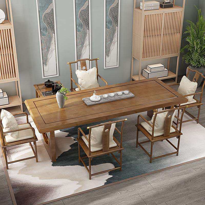 茶桌椅组合茶台泡茶桌子办公室实木腿新中式家用阳台茶桌现代简约,鲜花速递/花卉仿真/绿植园艺,割草机/草坪机,淘宝优惠券,粉丝福利购,淘宝优惠卷