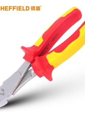 钢盾S046015 双色绝缘斜口钳斜口剪电工斜嘴钳子偏口钳6寸