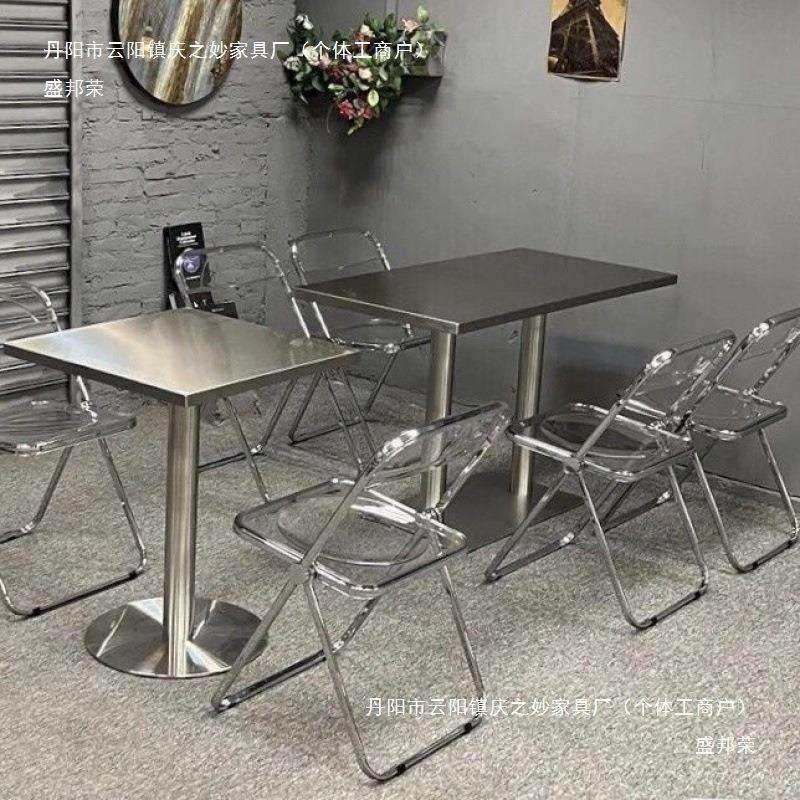 加厚不锈钢折叠桌子快餐小吃店工厂食堂咖啡厅工业风长方形餐桌椅,鲜花速递/花卉仿真/绿植园艺,割草机/草坪机,淘宝优惠券,粉丝福利购,淘宝优惠卷