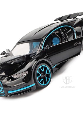 1/32 Alloy Toy Car Models Bugatti Chiron With Sound Light Di