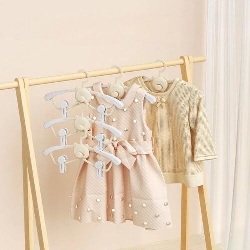 5pcs Baby Hangers Kids Room Drying Racks Retractable Childre