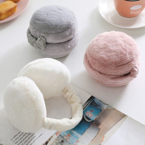 Soft Plush Ear Warmer Winter Warm Earmuffs for Women Men Fas