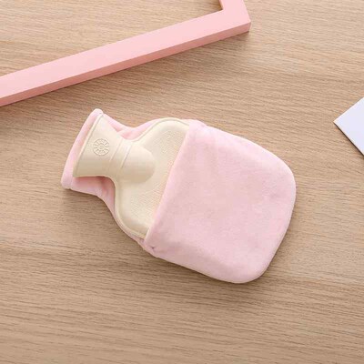 Plush cover hand warmer, cartoon fruit design, rubber hot wa