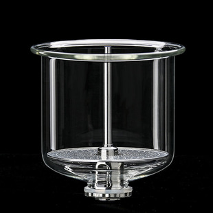 精至全玻璃内胆飘逸杯配件泡茶壶茶具耐高温内胆茶水分离