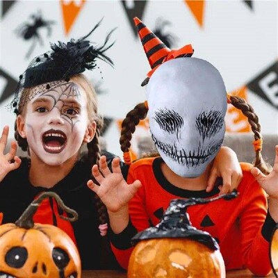 Scary Face Cover Latex Dress Up Masque Realistic Face Cover