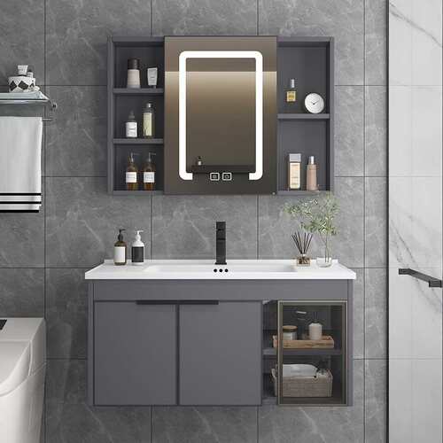 European Style Ceramic Integrated Basin Space Aluminum Bathr