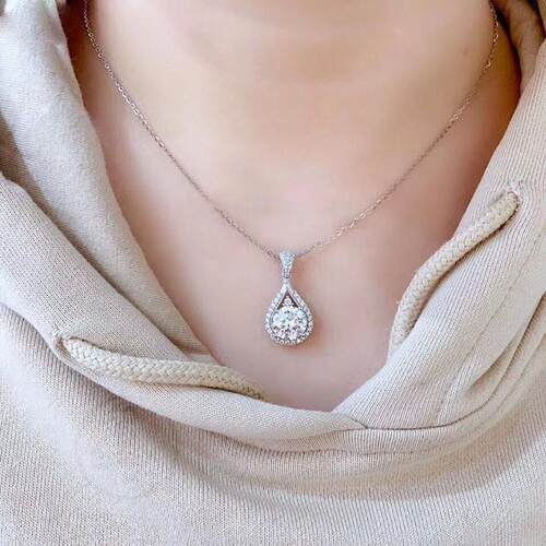。Super flash water drop pear shaped imitation grade D morso
