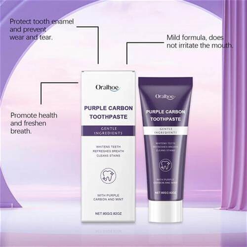 Purple Care Toothpaste Gentle Cleaning Tartar Stains Odour C