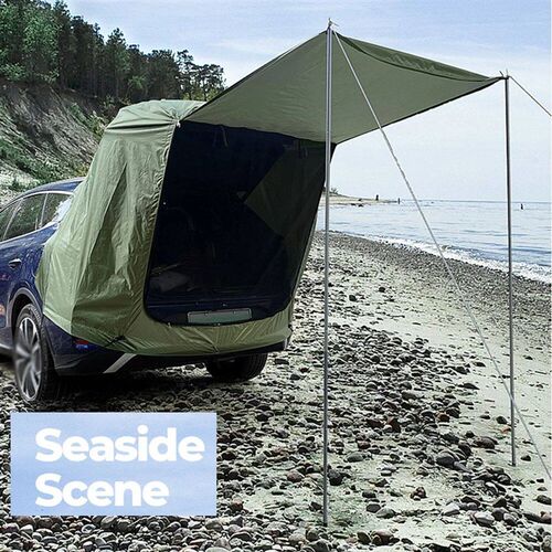 Outdoor Car Rear Tent Camping Picnic Car Rear Tent with Cano