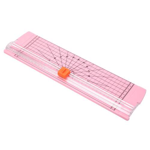 Portable Paper Cutter Plastic Base Office Home Stationery Kn