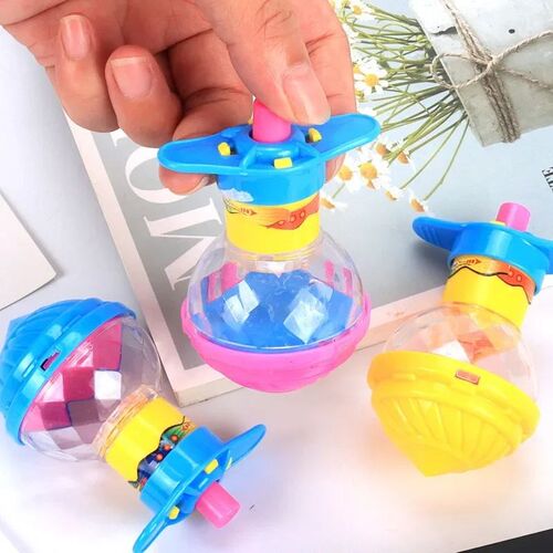 Kids Spinning Top Gyro Flashing Light Spinning Top Toys Lumi