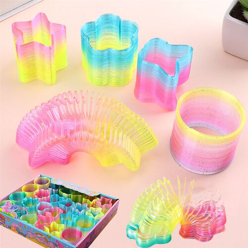12 Pcs Mini Rainbow Magic Springs Multi-Shape Assortment For