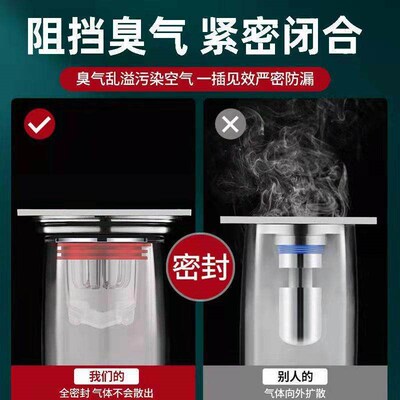 Universal Drain Odor Preventer for Bathroom Sink and Floor D