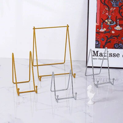 Iron Art Display Stands Storage Rack Metal Easel Stand For P