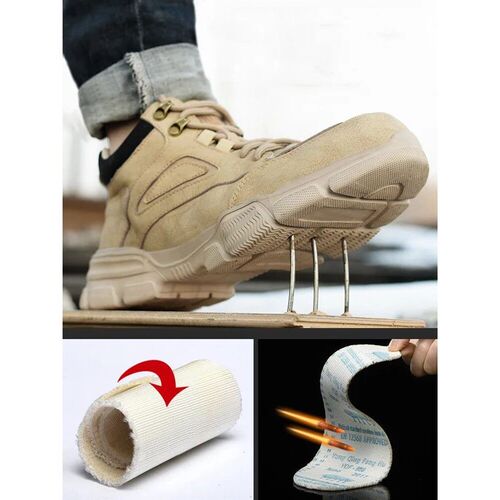 2024 Work Safety Shoes Men Lightweight Safety Boots Indestru