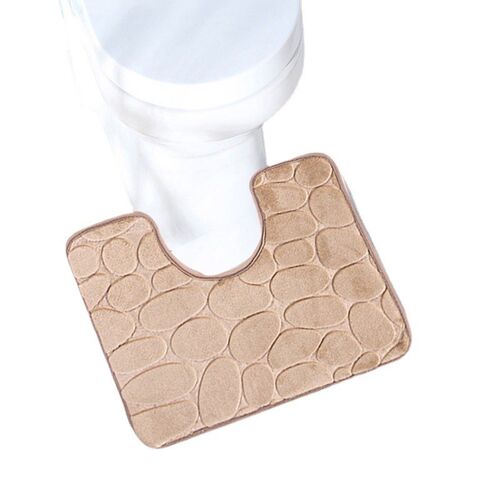 Bathroom Door Mat UShaped Toilet Mat Waterproof Pad Bathroom