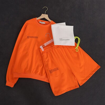 Womens Solid Sweatsuit Set Two Piece Outfits Long Sleeve Cr