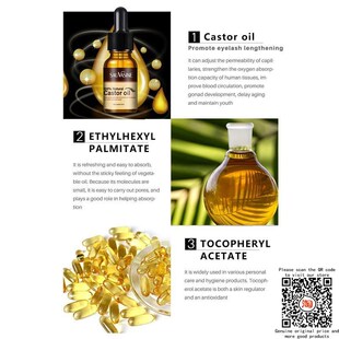 Naturals Castor Oil Eyelashes Eyebrow Brow Lash Growth Serum