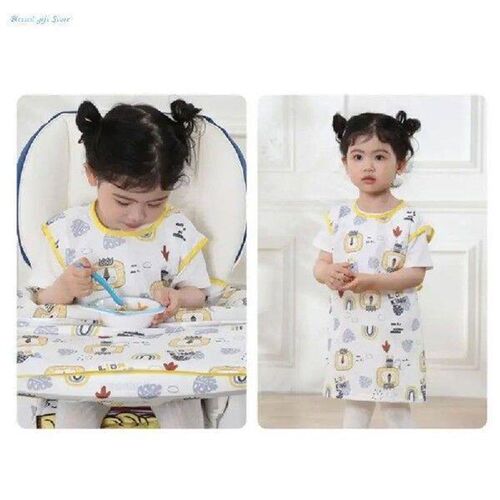 Waterproof Sleeveless Overalls Feeding Bib Burp Cloths
