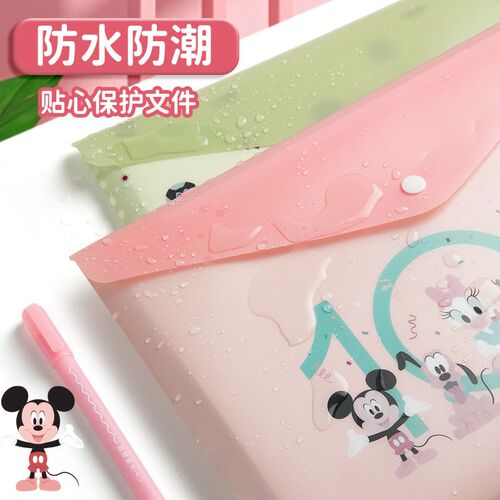 A4 cartoon file bag, transparent exam paper and stationery