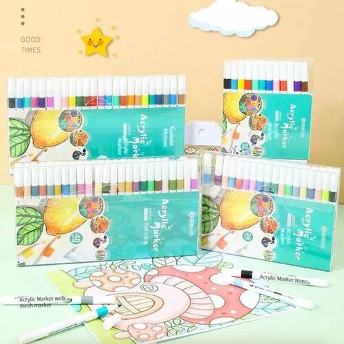 80 Colors Acrylic Marker Rock Painting Set for Kids Children