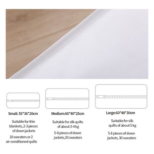 Pure Color Clothes Organizer Wardrobe White Quilt Blanket Or