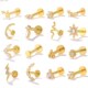 Silver Tragus Piercing CANNER Earrings Sterling Stud for 925