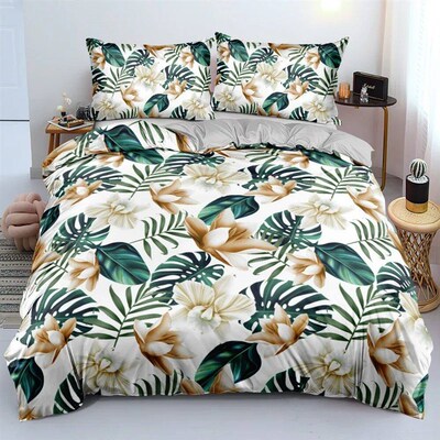 3D Design Flowers Duvet Cover Sets Bed Linens Bedding Set Qu