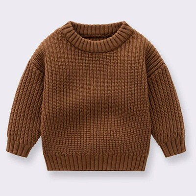 0-6Yrs Baby Boys Girls Knit Sweater Clothes 2024 New Toddler