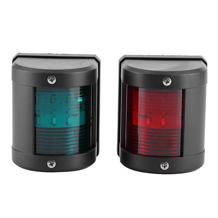 E02024游艇左右舷灯 红色绿色灯罩112.5°12V24V3W5W船用航行信号图片