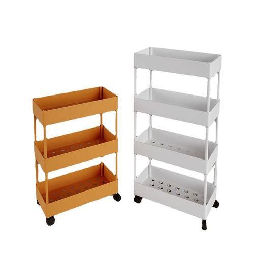 厨房多层置物架移动小推车浴室夹缝储物架落地整理架蔬菜收纳架子