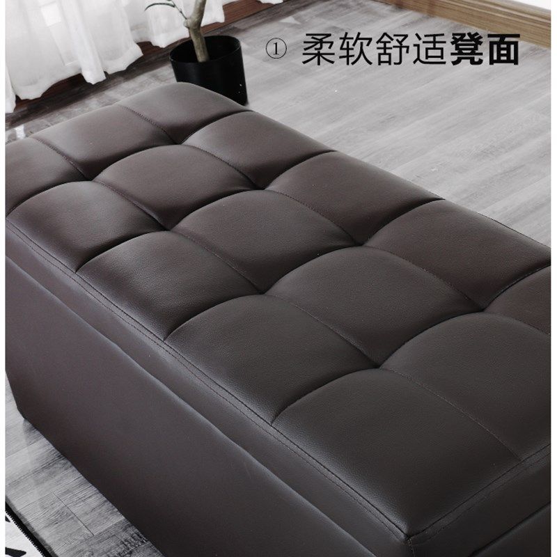 欧式实木换鞋凳服装店沙发凳子收纳储物凳长条凳床尾凳家用穿鞋凳