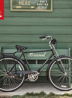 凤凰牌复古二八大杠自行车男女轻便老式复古28寸成人大学生代步车