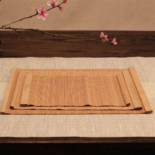 3x   Rectangle   Bamboo   Placemats   Table   Mats