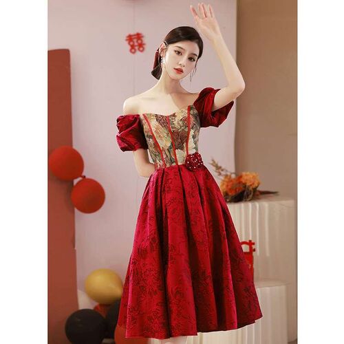 French toast dress bridal feeling back to the door out of th