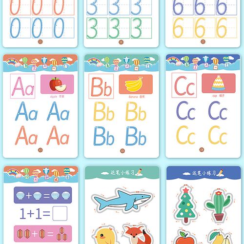 Children Montessori Toys Educational Math toys Drawing Table