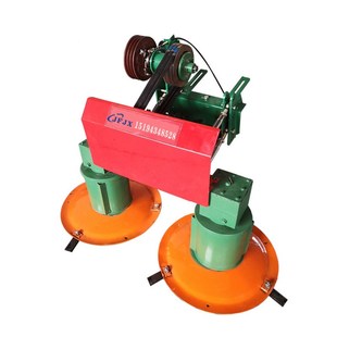 单缸小四轮带前置圆盘割草机苜蓿艾草牧草收割机单盘圆盘打草机