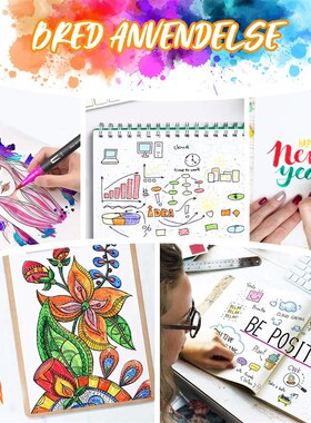 12-120 Colors Felt Tip Drawing Watercolor Art Markers Pen,Du