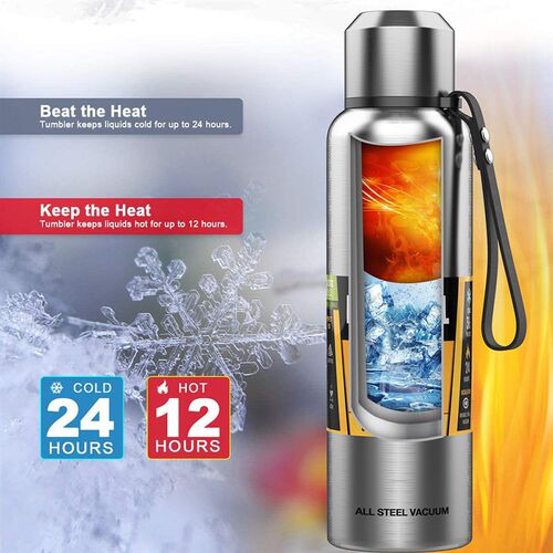 Large Capacity Thermos Water Bottle For Tea Portable Thermal
