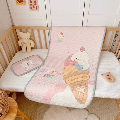 2025 2pcs Kids Viscose Latex Mat Set,Cute Cartoon Hamburger