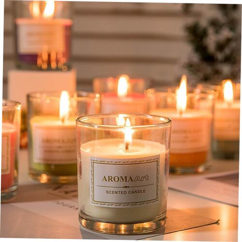 Essential Oil Scented Candles Smoked Incense Fragrance Sleep