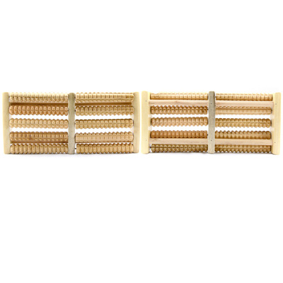 3 5 Row Wooden Foot Roller Wood Care Massage Reflexology Rel