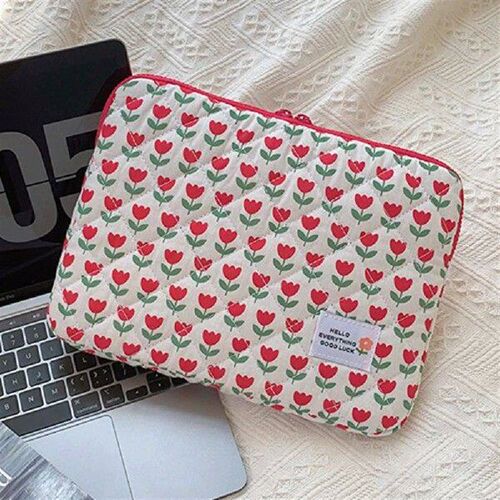 Computer Bag Cute Flower Laptop Sleeve Protective Soft